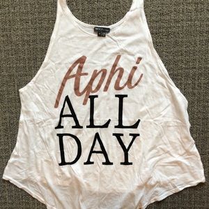 Alpha Phi “Aphi all day” tank